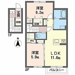 間取図画像 2LDK