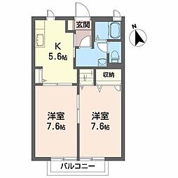 アーバンライフ 2Kの間取図画像