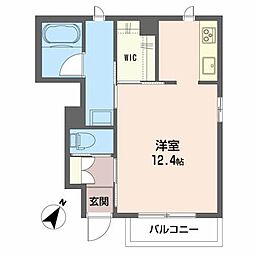 セルディーナ清水町 ワンルームの間取図画像