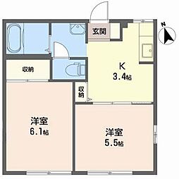 🉐敷金礼金0円！🉐ディアス北田　Ｅ