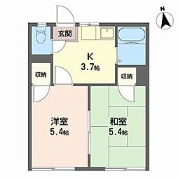 🉐敷金礼金0円！🉐朝日ヶ丘ハイツ　Ｃ