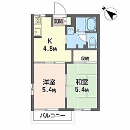 ディアス-ZENB 2Kの間取図画像