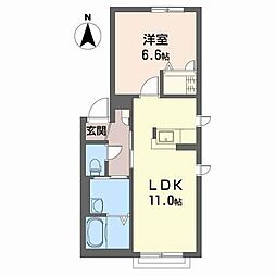 シャーメゾンル・コンフォール 1LDKの間取図画像
