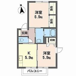 メゾン・ド・ファミーユD 2階