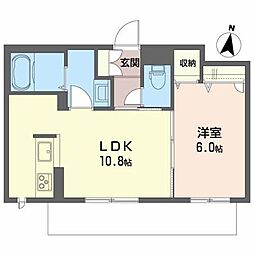 トップ・メゾン 1LDKの間取図画像