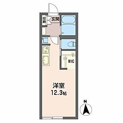 フォンティーヌ ワンルームの間取図画像