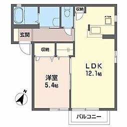 フォーム西多賀 1LDKの間取図画像