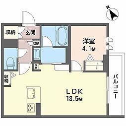 間取図画像 1LDK