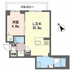 CityPlaza大手門 1LDKの間取図画像
