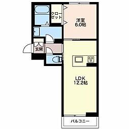 コンフォートステージ 1LDKの間取図画像