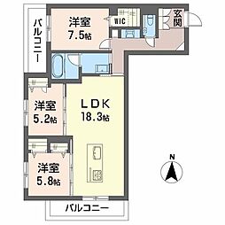 間取図画像 3LDK