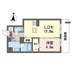 プレシャスレジデンス丸の内 1LDKの間取図画像