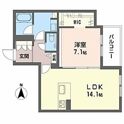 シャーメゾンステージ清水 1LDKの間取図画像