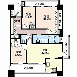プライムメゾン矢田南 3LDKの間取図画像
