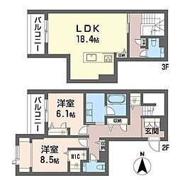 楓 2LDKの間取図画像