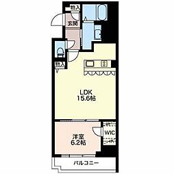 ロイジェント新栄2 1LDKの間取図画像