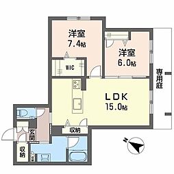 (仮)明照庵 2LDKの間取図画像