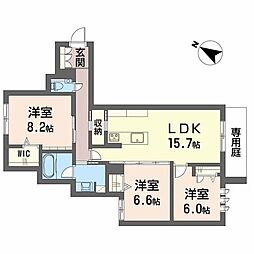 (仮)明照庵 3LDKの間取図画像