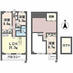 LifeofCalm 3LDKの間取図画像