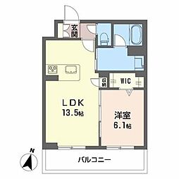 シャーメゾン駅南 1LDKの間取図画像