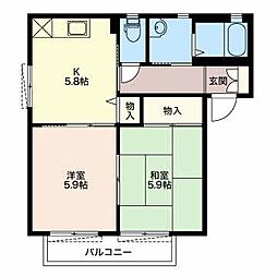 パストラルコート・SA 2Kの間取図画像