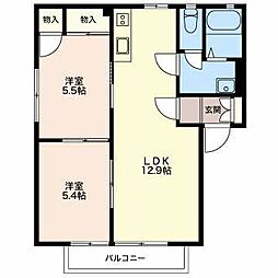 泉の郷B 2LDKの間取図画像