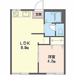サンモール小泉 1LDKの間取図画像
