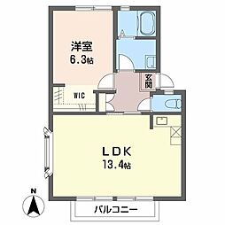 アトレ堀川A棟 1LDKの間取図画像