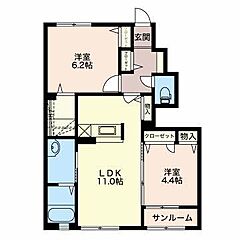 物件の間取り