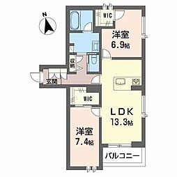 間取図画像 2LDK