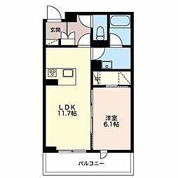 COSMOMAISON 1LDKの間取図画像