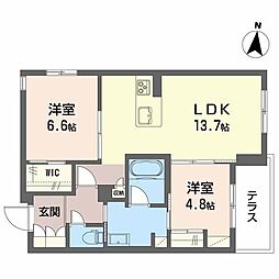 リオ・ブランコ 2LDKの間取図画像