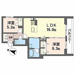 間取図画像 2LDK