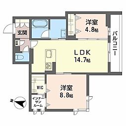 間取図画像 2LDK
