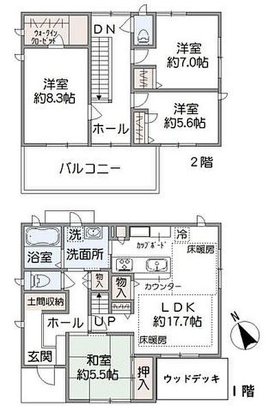 間取りを拡大表示