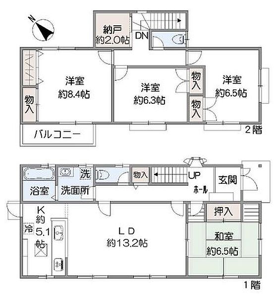 間取りを拡大表示