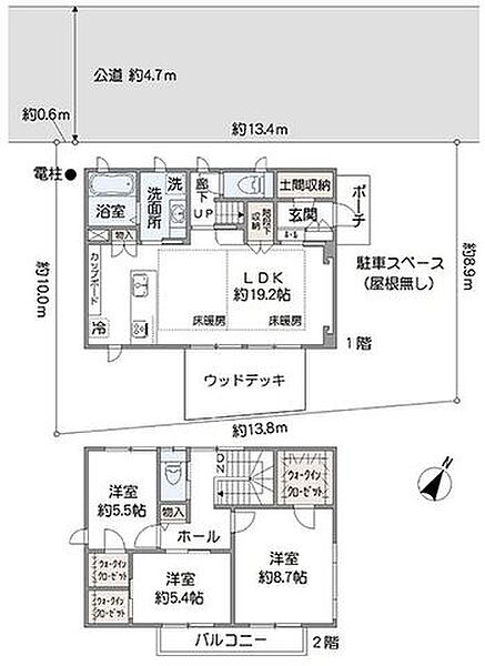 間取りを拡大表示
