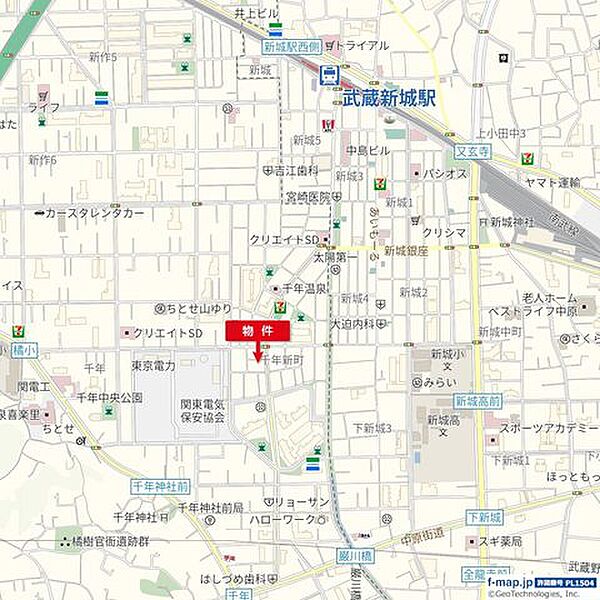 地図を拡大表示
