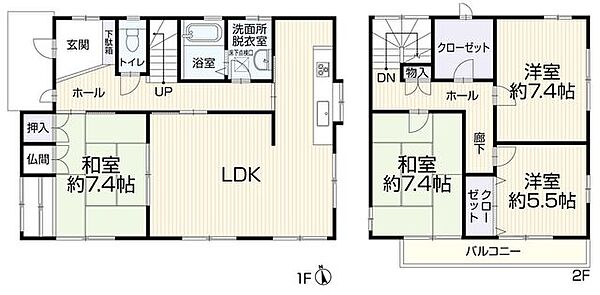 間取りを拡大表示