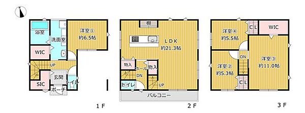 間取りを拡大表示