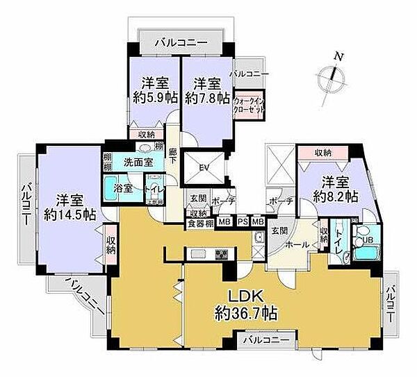 間取りを拡大表示
