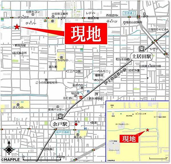 地図を拡大表示