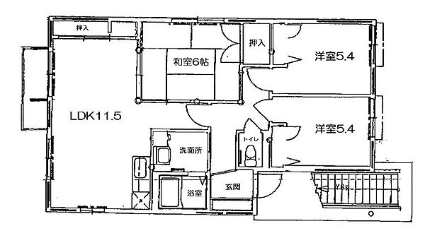 ディアスレフィーナ 102｜石川県金沢市泉野町５丁目(賃貸アパート3LDK・1階・65.80㎡)の写真 その2