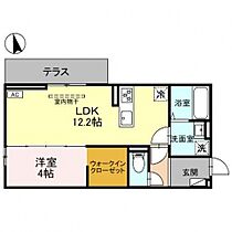 Ｄ-ＲＯＯＭ大橋町ＰＪ  ｜ 群馬県高崎市大橋町（賃貸アパート1LDK・1階・41.95㎡） その2