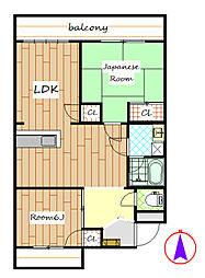 間取図画像 2LDK