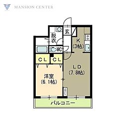 間取図画像 1LDK