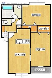 パーク1 2LDKの間取図画像