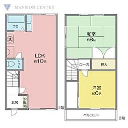 エクセラ藤 2LDKの間取図画像