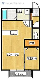 ヴィオールチェ 1LDKの間取図画像