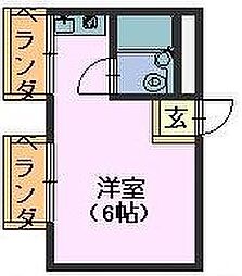 CLM南本山A ワンルームの間取図画像